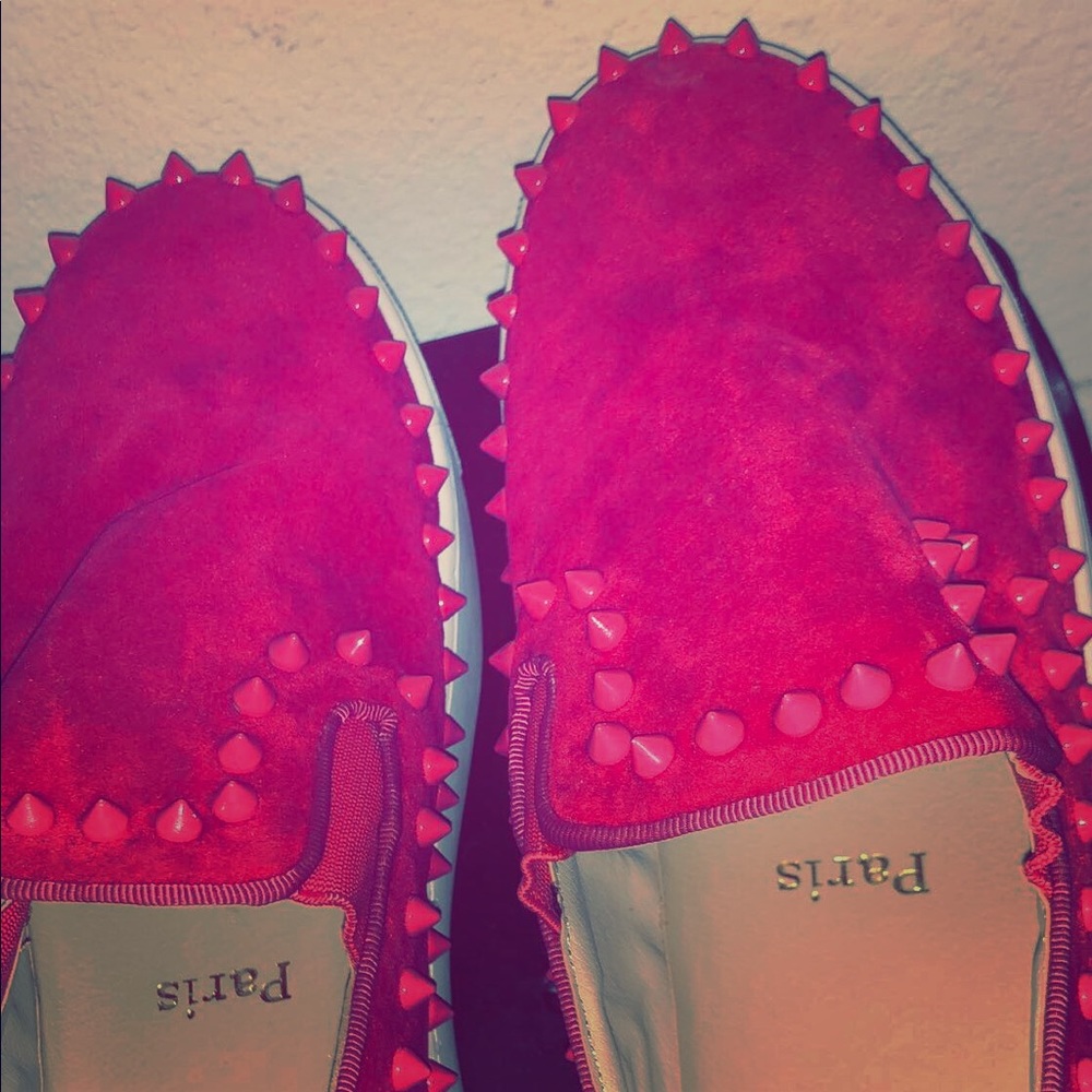 Christian Louboutin Pink PIK Women’s Boat Shoes